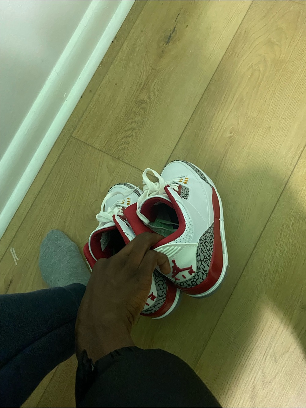 White and Red Kids Basketball Sneakers - Brand: